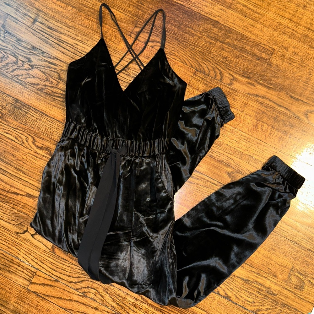 Black Velvet Milly Jumpsuit